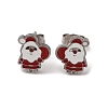 3 Pairs 3 Styles Christmas 304 Stainless Steel Hoop & Studs Earrings Set for Women EJEW-K279-12H-P-3