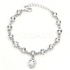 Alloy Rhinestone Charm Bracelets FS-WG1766B-04-1