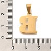 Ion Plating(IP) 304 Stainless Steel Rhinestone Pendants STAS-U035-01G-B-3