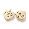 316 Surgical Stainless Steel Charms STAS-I164-036G-3