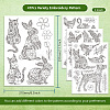 4 Sheets 11.6x8.2 Inch Stick and Stitch Embroidery Patterns DIY-WH0455-174-2