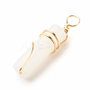 Natural White Jade Pendants PALLOY-JF01453-07-4