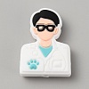 Food Grade Eco-Friendly Silicone Focal Beads SIL-WH0018-13N-1
