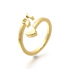 Brass Cuff Rings for Women RJEW-U044-N-4