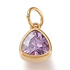 PVD Vacuum Plating 304 Stainless Steel Cubic Zirconia Pendant ZIRC-P080-A01-1