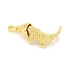 Rack Plating Fish Brass Pendants KK-K341-67G-2