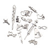 Tibetan Style Zinc Alloy Pendants TIBEP-TA0002-36AS-RS-3