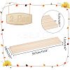 3-Slot Wood Earring Display Cards Stands ODIS-WH0070-01-2