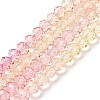 Transparent Painted Glass Beads Strands LS-DGLA-A034-T6mm-A09-2
