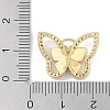 Rack Plating Brass Micro Pave Clear Cubic Zirconia Pendants KK-A224-13G-05-3