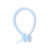 Luminous Silicone Cable Zip Ties AJEW-P104-01D-3