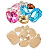 Acrylic & Alloy Shoe Buckle AJEW-WH20033-079B-G-7