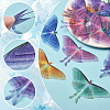 20Pcs 5 Colors Cloth Simulation Gauze Butterfly Ornament Accessories DIY-SP0005-69-3