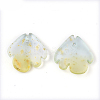 Two Tone Transparent Spray Painted Glass Charms GLAA-T017-05-B06-3