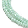 Electroplate Glass Beads Strands EGLA-XCP0001-08-4