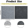 10Pcs 2 Colors Square Self-adhesion Polyester Carpet Tape DIY-CN0003-16-2