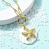Summer Beach 304 Stainless Steel Pendant Paperclip Chain Necklaces STAS-Z105-07G-01-4