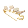 Santa Claus & Christmas Tree & Deer Alloy Enamel Charms Kilt Pins Brooch JEWB-BR00174-4