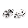 Tibetan Style Alloy Pendants TIBE-N014-08AS-2