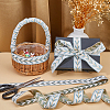 12.75M Polyester Leaf Pattern Ribbon OCOR-DC0001-28B-5