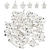 36Pcs 6 Style 304 Stainless Steel Pendant Rhinestone Settings STAS-UN0027-86-2