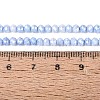 Anti-Tarnish Electroplate Rondelle Glass Beads Strands EGLA-T021-3mm-17-04-4