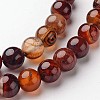 Natural Striped Agate/Banded Agate Beads Strands G-D845-05-8mm-3