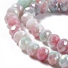 Ombre Effect Dyed Glass Beads Strands X-GLAA-C023-02C-4