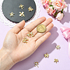 10Pcs 10 Styles Brass Micro Pave Cubic Zirconia Charms KK-CJ0003-75-4