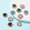 10Pcs 5 Color Acrylic Rhinestone Pendants FIND-FS0001-40-2