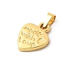 304 Stainless Steel Pendants STAS-C163-01D-G-2