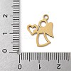 201 Stainless Steel Pendants STAS-S157-01D-G-3