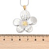 304 Stainless Steel Two Tone Pendant Necklaces for Women NJEW-S445-01E-GP-4