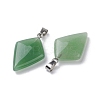 Natural Green Aventurine Pendants G-C110-05E-P-2