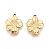 304 Stainless Steel Flower Pendants STAS-T067-55G-1
