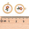 304 Stainless Steel Enamel Pendants STAS-L022-177B-G-3