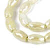 Anti-Tarnish Electroplate Glass Beads Strands EGLA-Q130-02A-07-3