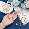 14pcs 7 style Constellations Theme 201 Stainless Steel Shoe Lace Decorations AJEW-PH0011-22-3