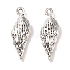 Spiral Shell Tibetan Style Alloy Pendants TIBEP-R344-40AS-LF-1