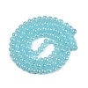 Baking Paint Electroplate Glass Beads Strands GLAA-G120-01J-2