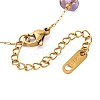 Ion Plating(IP) 304 Stainless Steel Mesh Chain Bracelet for Women BJEW-S003-04G-3