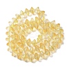 Electroplate Glass Beads Strands EGLA-G038-01A-HP02-2