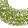 Electroplate Glass Beads Strands EGLA-A034-T4mm-K15-4