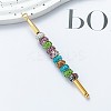 201 Stainless Steel Beadable Double Head Cuticle Pusher Nail Tools LS-STAS-R161-01G-5
