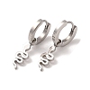 Non-Tarnish 3 Pairs 3 Styles 304 Stainless Steel Hoop Dangle Earrings for Women EJEW-K279-09B-P-3