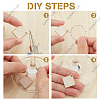 DIY Rhombus Wine Glass Charm Tags Making Kit DIY-SC0018-63-4