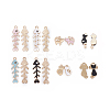 Cat and Fish Theme Alloy Enamel Charms ENAM-X0017-04-1