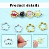 80Pcs Tibetan Style Alloy Bead Frame TIBE-YW0001-78-5