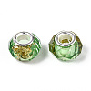 Transparent Resin Rondelle European Beads RESI-N044-01I-2