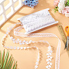 15Yards 3 Styles Polyester Hollow Leaf Ribbons OCOR-TA0002-79B-5
